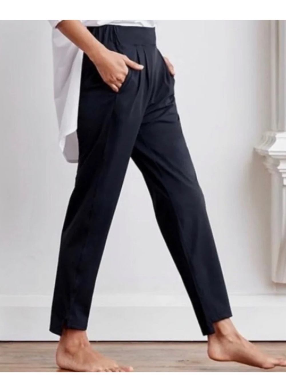 A day Womens black cut it out athleisure tapered pant XS